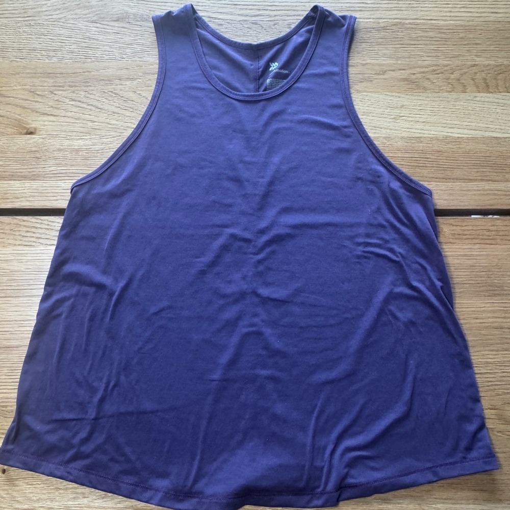 All In Motion Womens Purple Activewear Tank Top Size M Sleeveless Workout Gym